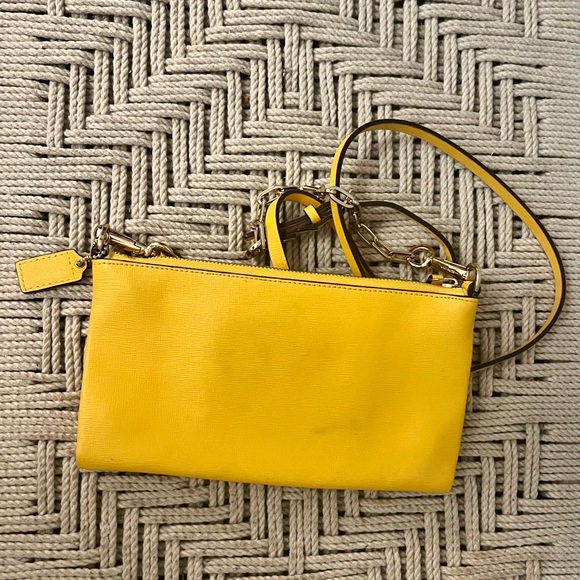 Coach Vibrant Yellow Crossbody Bag - Picture 3 of 4